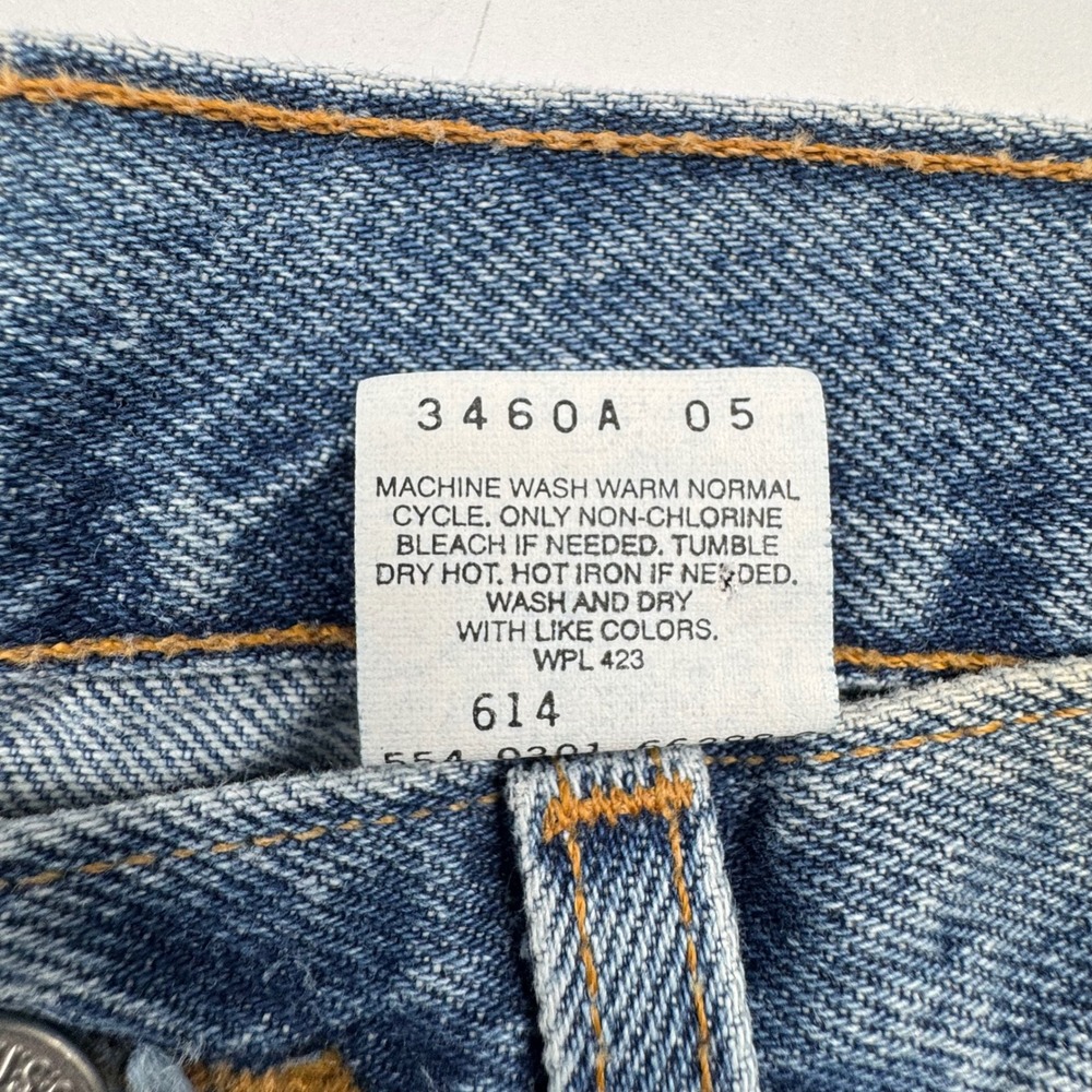 Vintage Levi's 550 Relaxed Fit W33 L32 Cotton Denim 90s Made in USA Blue Jeans - Picture 7 of 12